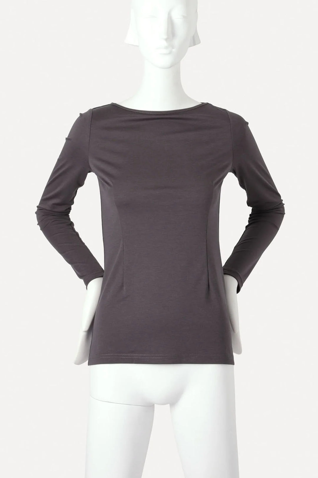 Knuefermann Giovanni Boatneck Top - Charcoal