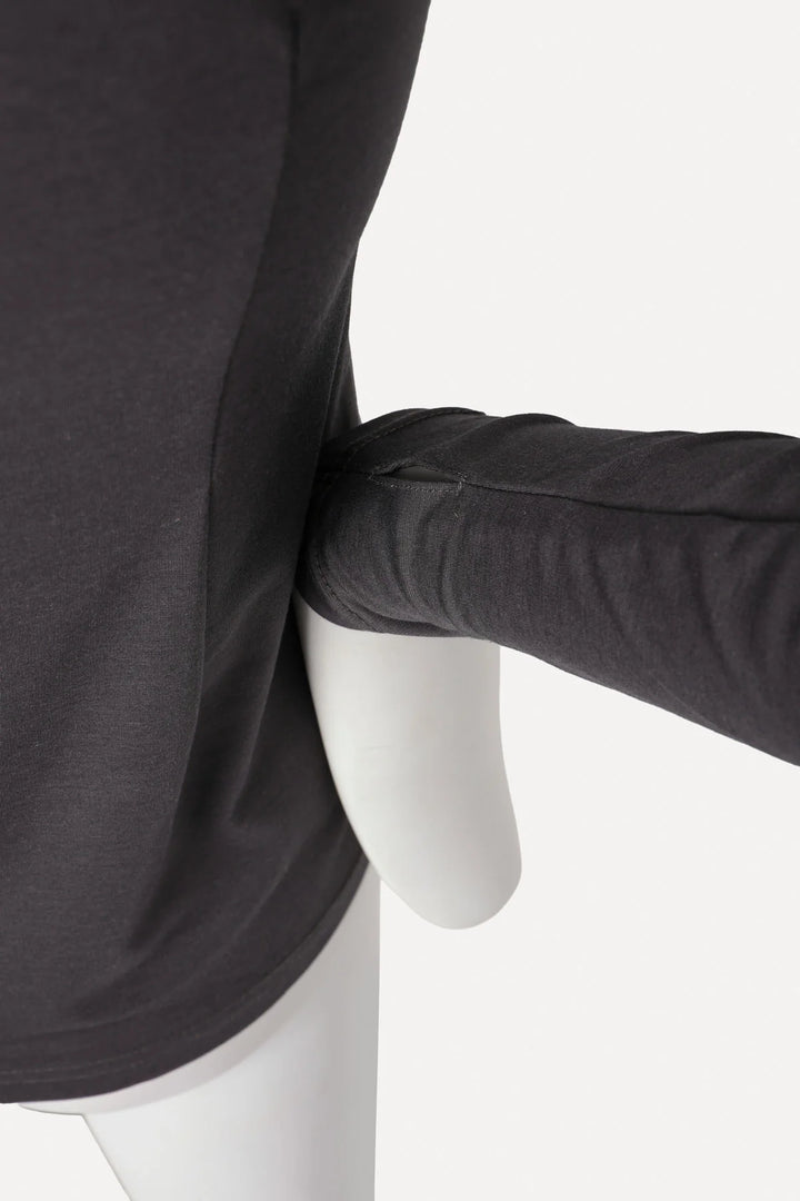 Knuefermann Giovanni Boatneck Top - Charcoal