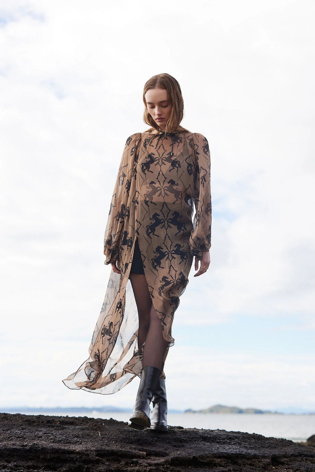 Knuefermann Horse Print Dress