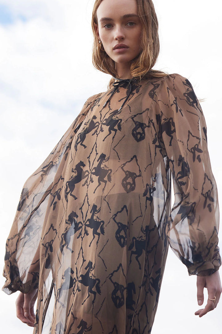 Knuefermann Horse Print Dress