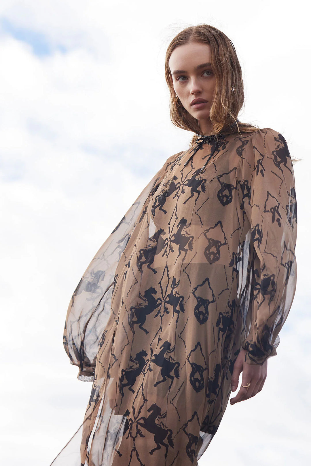 Knuefermann Horse Print Dress
