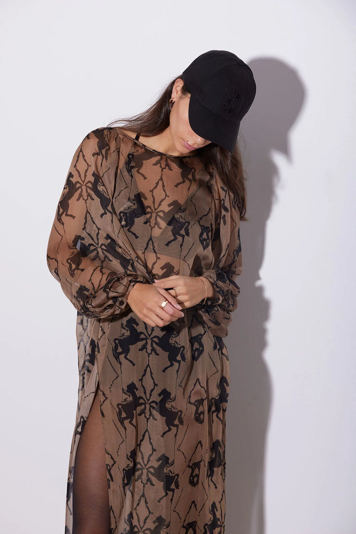 Knuefermann Horse Print Dress