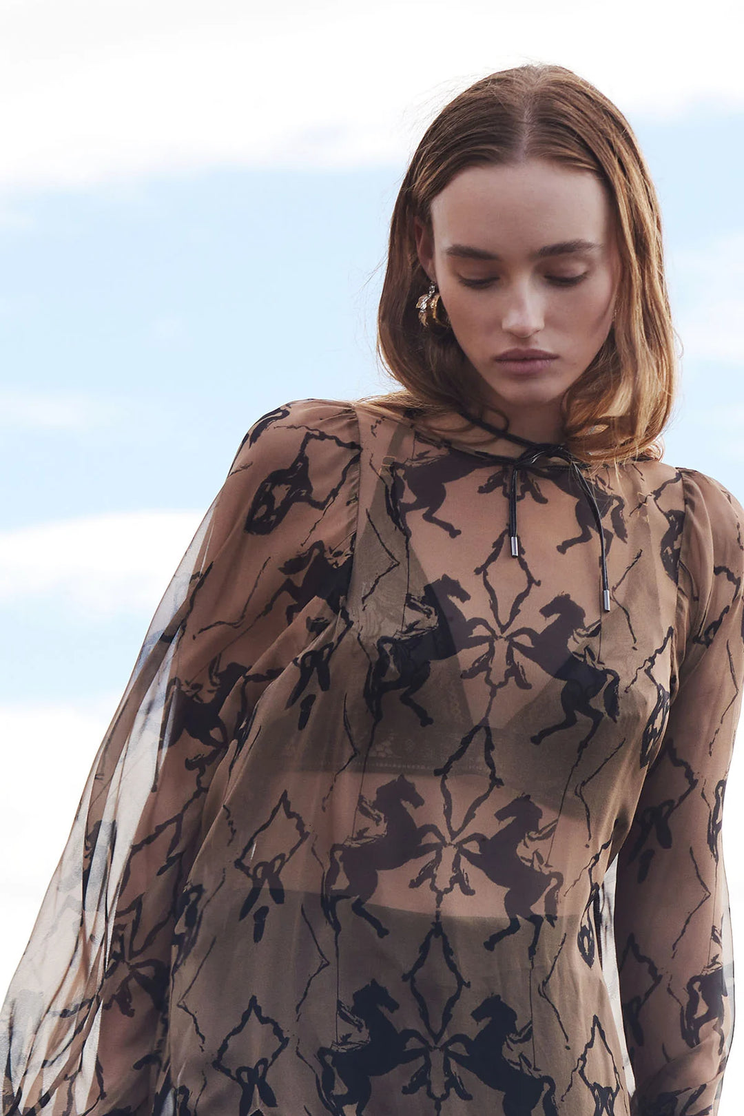 Knuefermann Horse Print Dress