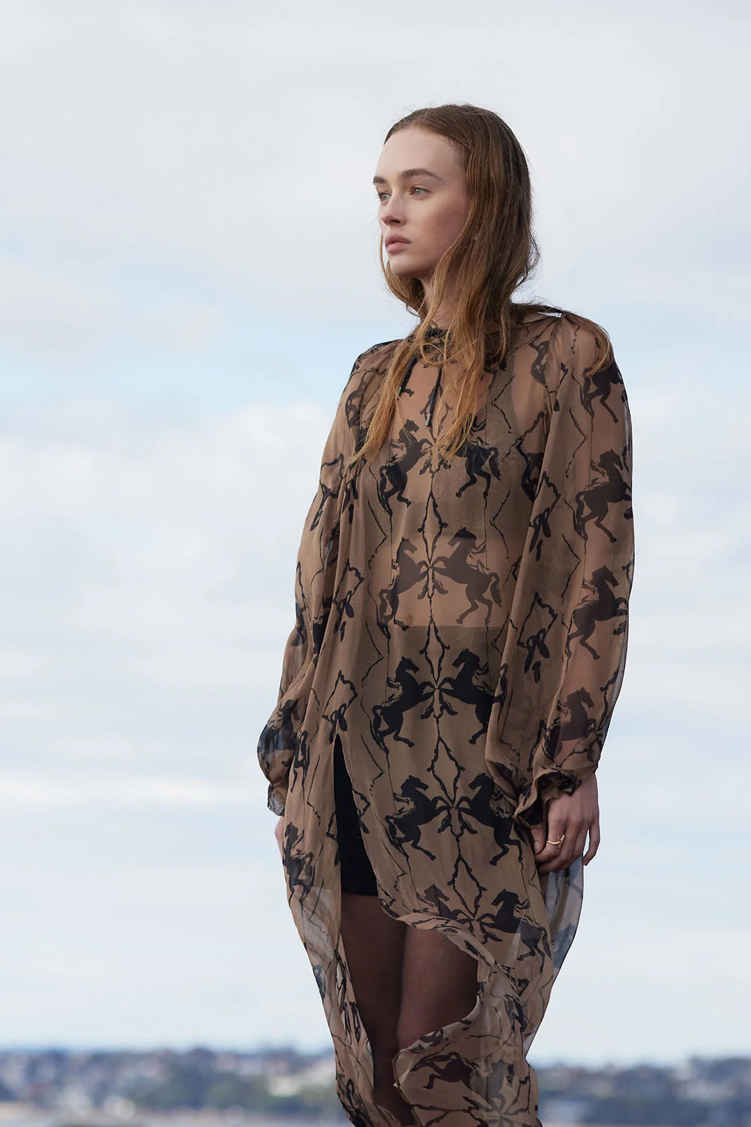 Knuefermann Horse Print Dress