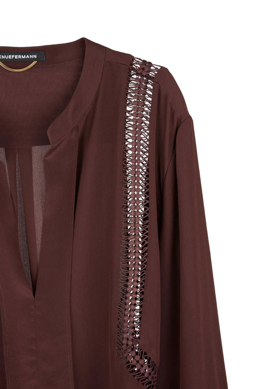 Knuefermann Lattice Shirt Port Silk
