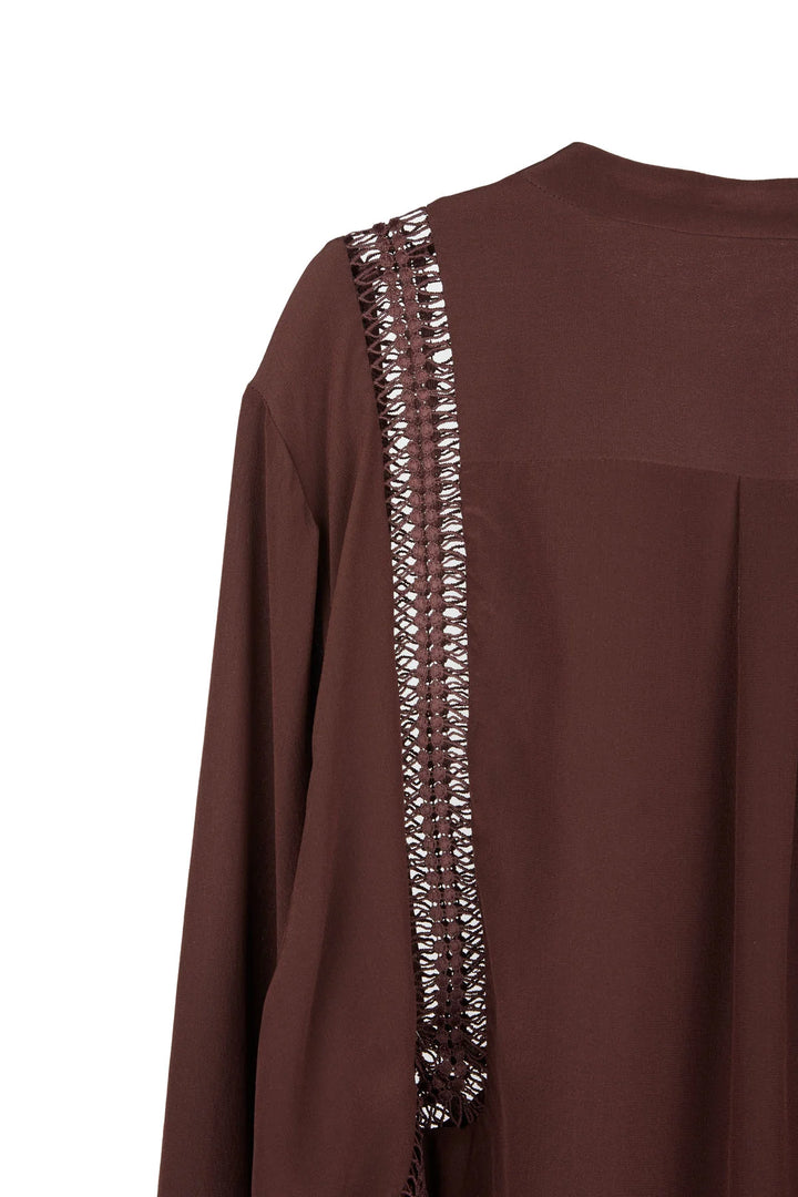 Knuefermann Lattice Shirt Port Silk