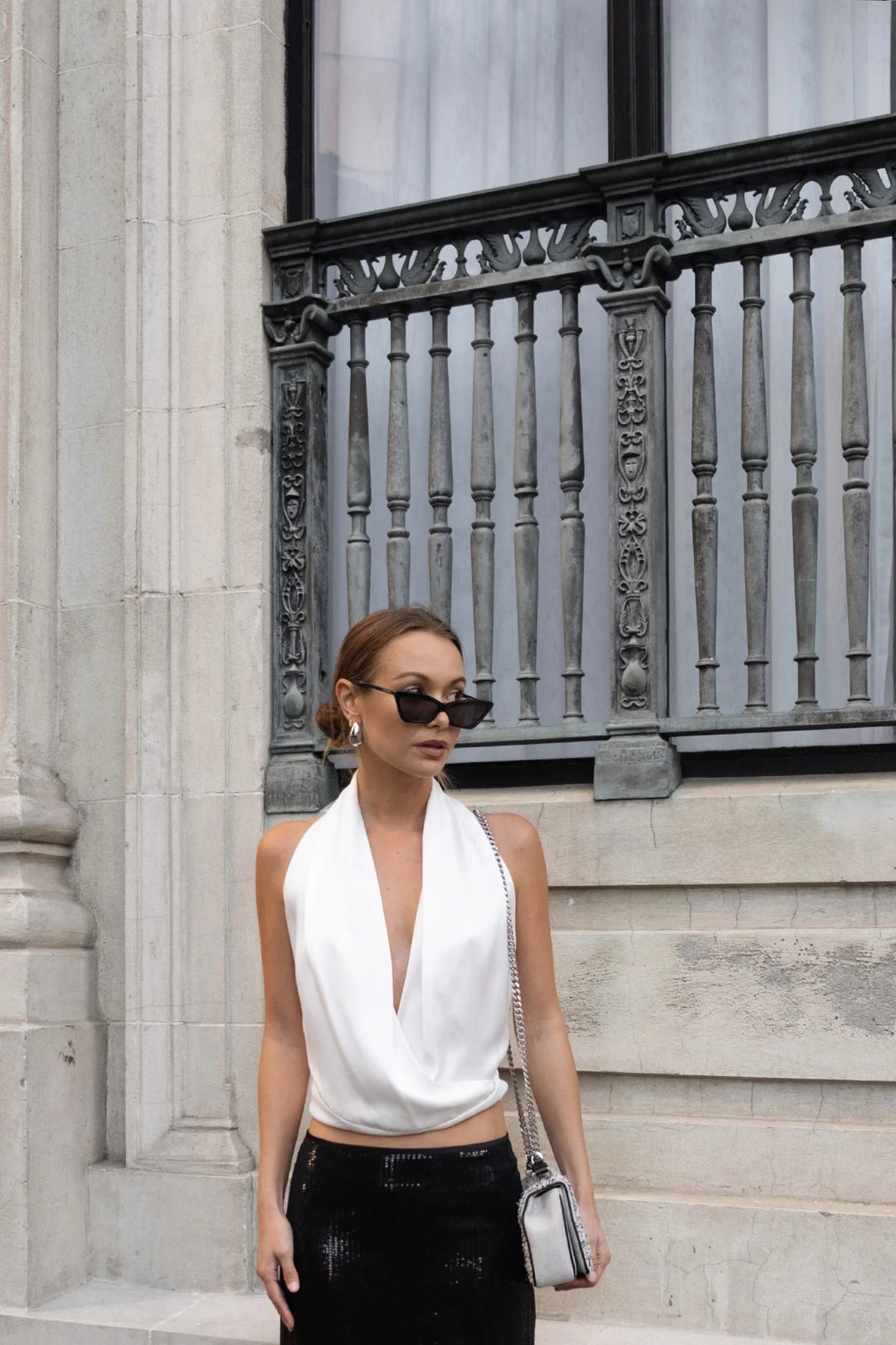 Knuefermann Milan Top - White Silk