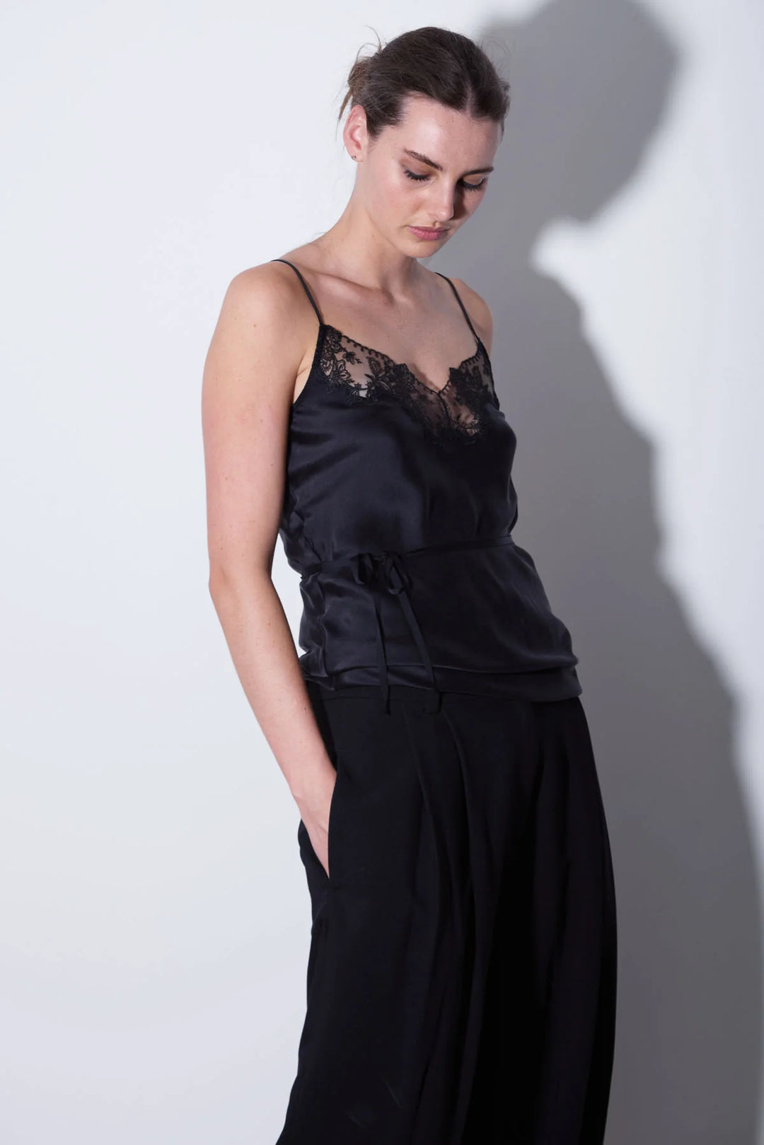 Knuefermann Silk Lace Camisole - Black