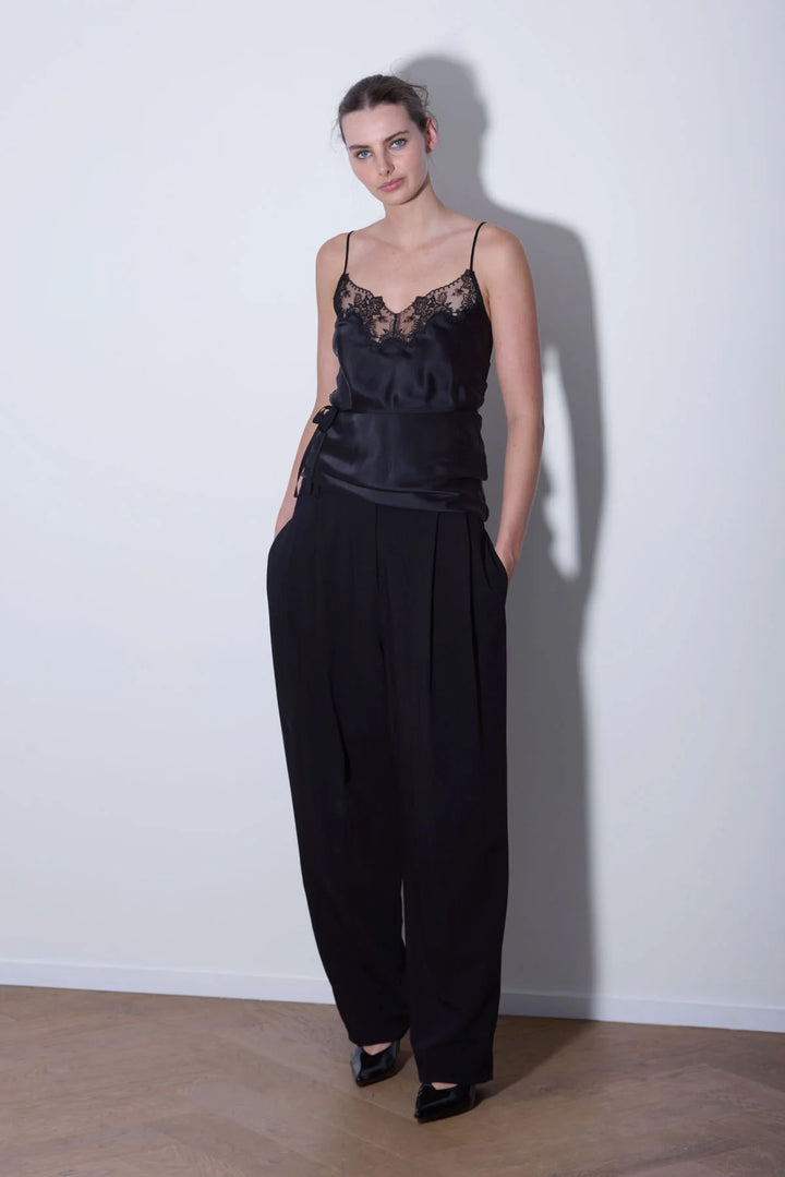Knuefermann Silk Lace Camisole - Black