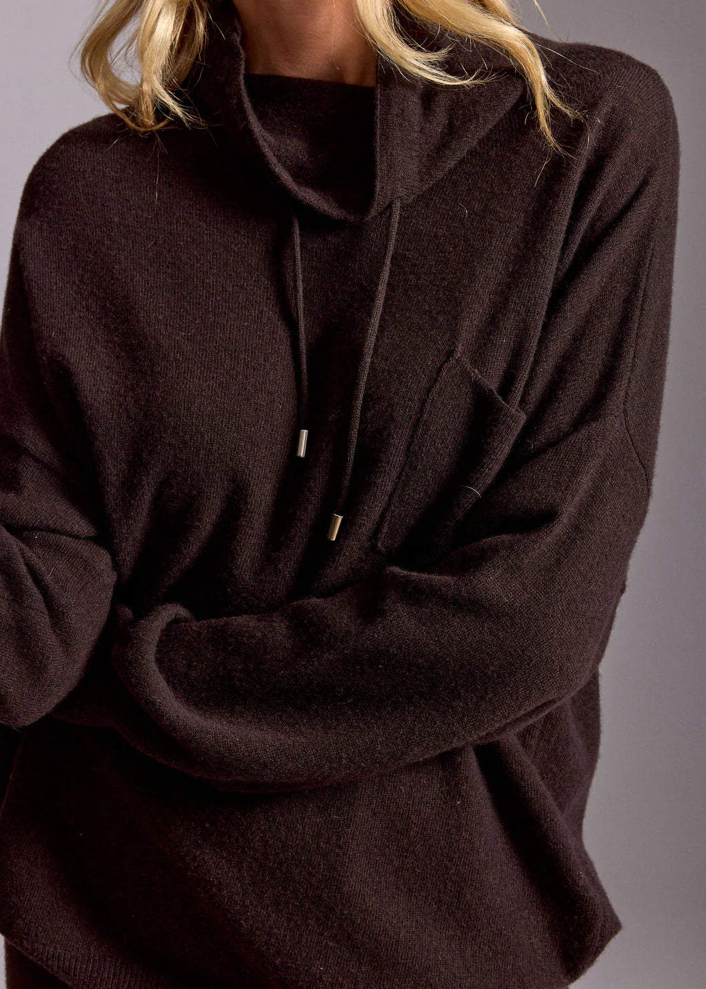 Lauren Vidal Jody High Neck Sweater - Cafe - Shop 9