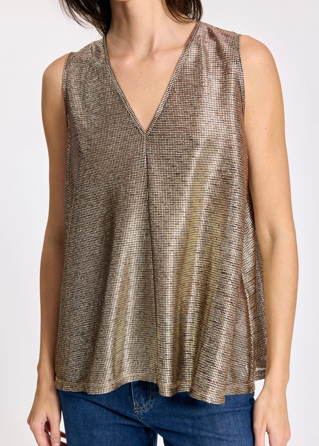 Lauren Vidal Mikily Top - Gold - Shop 9