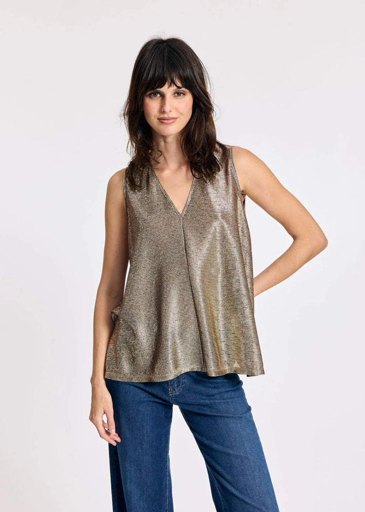 Lauren Vidal Mikily Top - Gold - Shop 9