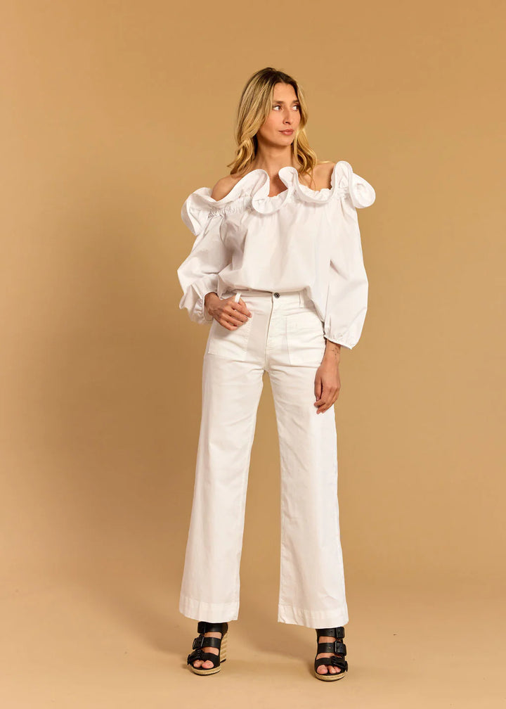 Lauren Vidal Rivaly Blouse - Blanc - Shop 9