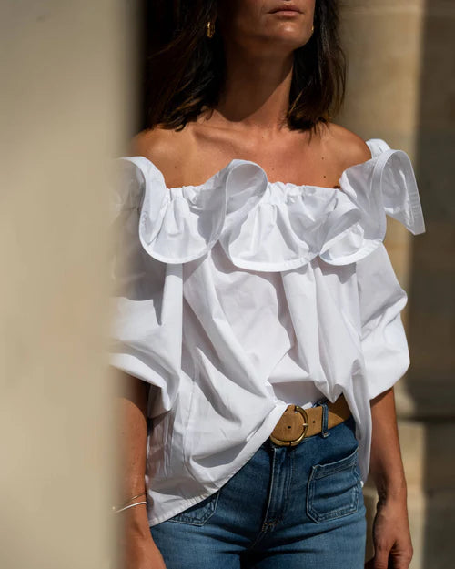 Lauren Vidal Rivaly Blouse - Blanc - Shop 9