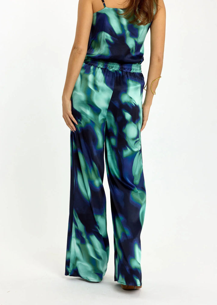 Lauren Vidal Fluid Printed Pants Yuka - Blue