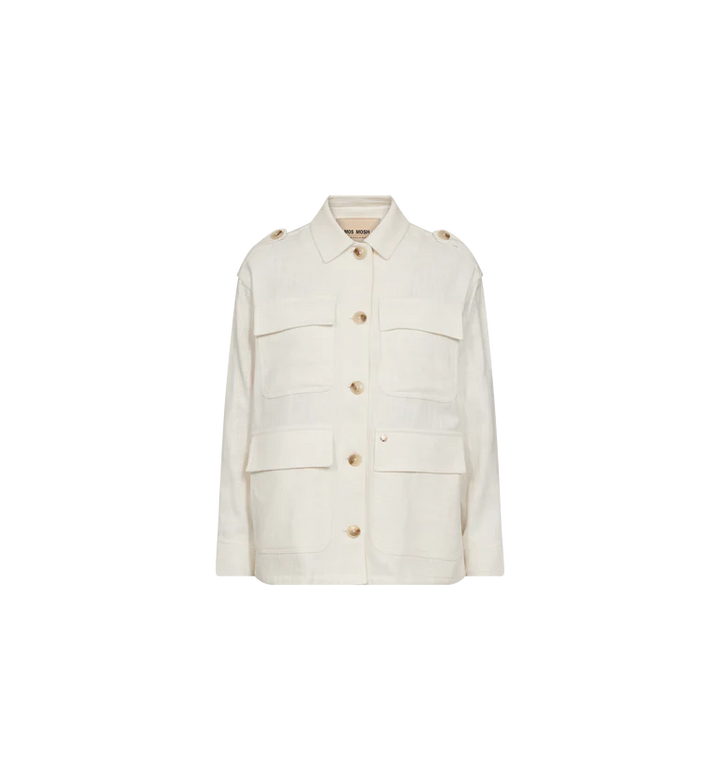 Mos Mosh Alfea Ramie Jacket - Ecru - Shop 9