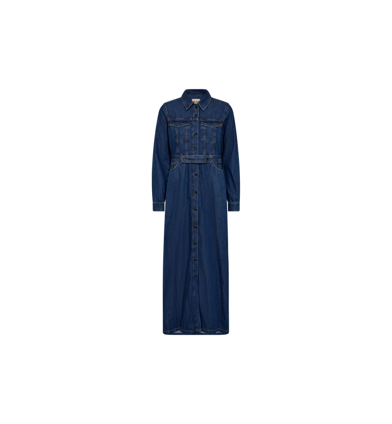 Mos Mosh Allaba Denim Dress - Blue - Shop 9