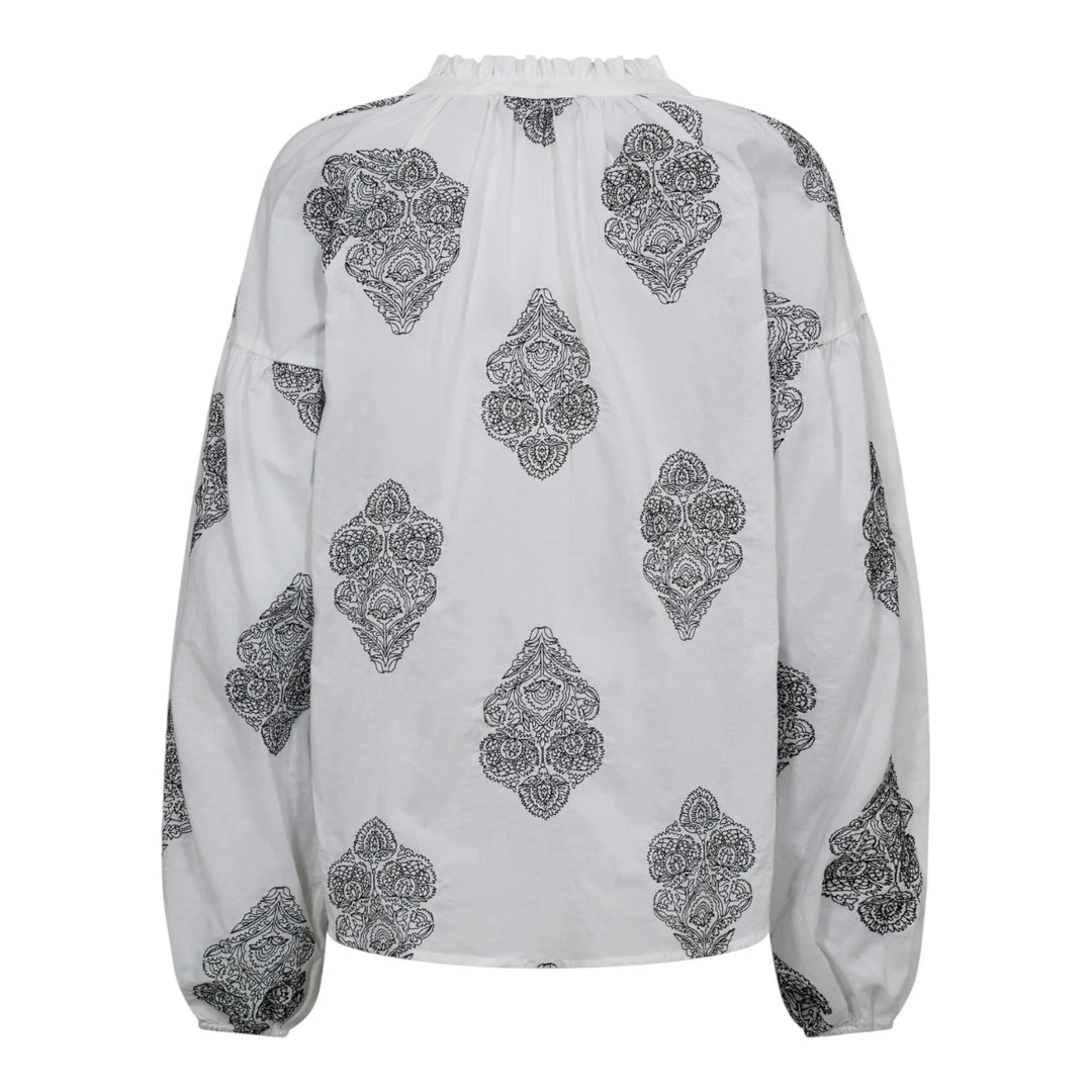 Mos Mosh Ashi Voila Blouse - White - Shop 9