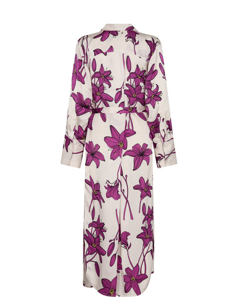 Mos Mosh Ayo Lilium Shirt Dress - Vivid Viola - Shop 9