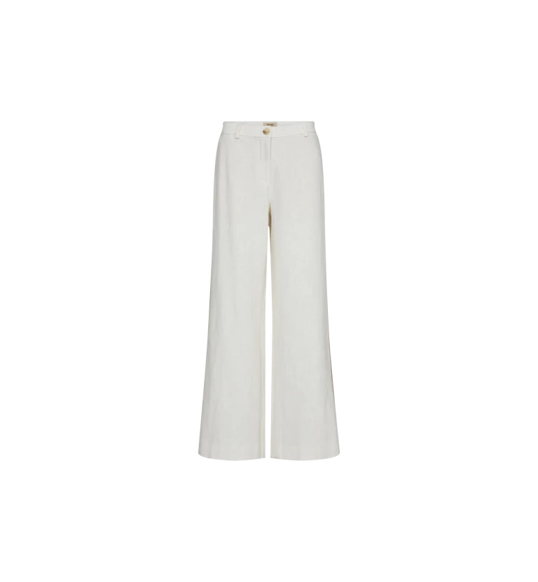 Mos Mosh Beata Ramie Pant - Ecru - Shop 9