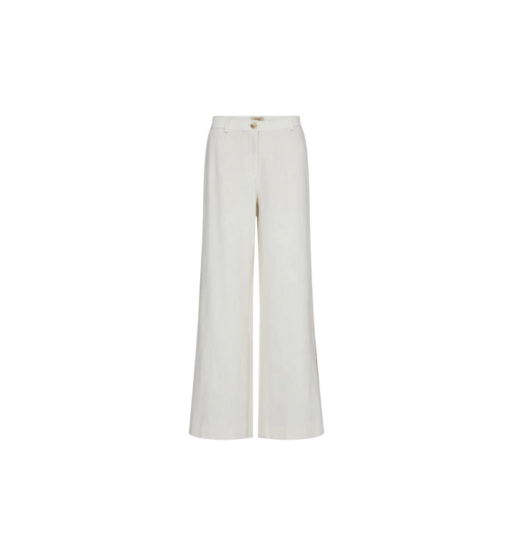 Mos Mosh Beata Ramie Pant - Ecru - Shop 9