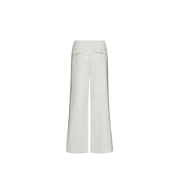 Mos Mosh Beata Ramie Pant - Ecru - Shop 9