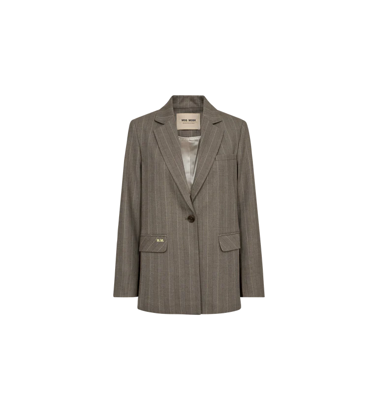 Mos Mosh Elly Elvie Blazer - Chocolate Chip - Shop 9