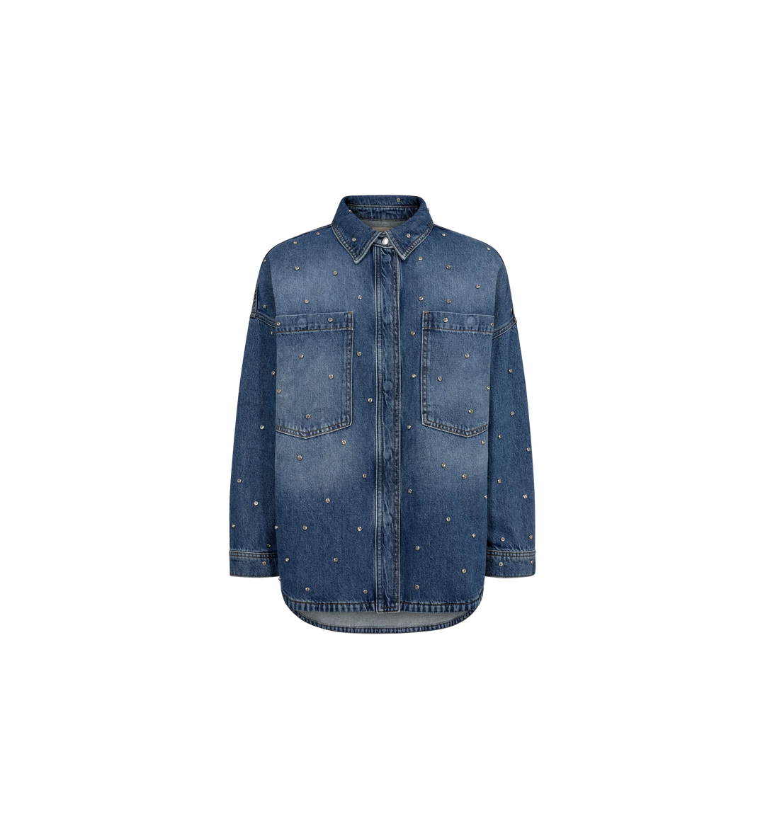 Mos Mosh Marine Shirt - Mid Blue - Shop 9