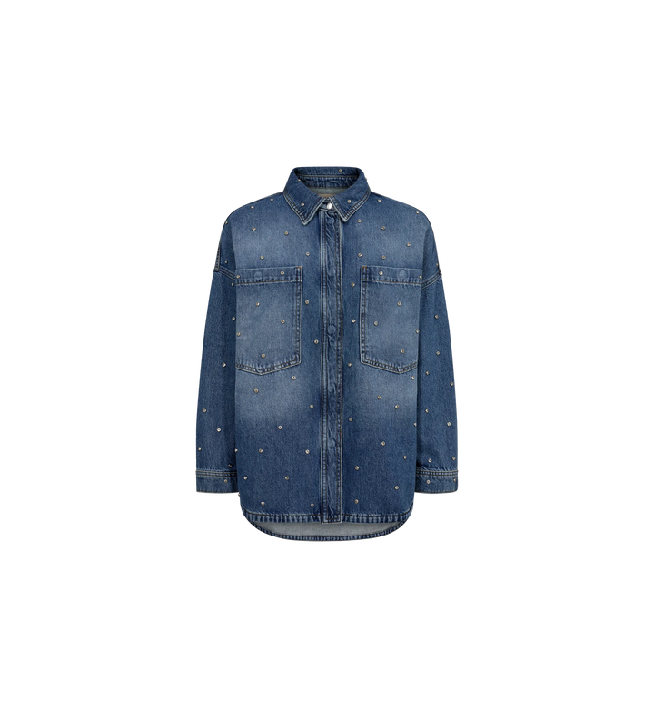 Mos Mosh Marine Shirt - Mid Blue - Shop 9