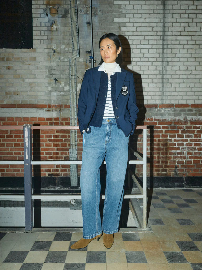 Mos Mosh Marjurie Piet Blazer - Maritime Blue - Shop 9