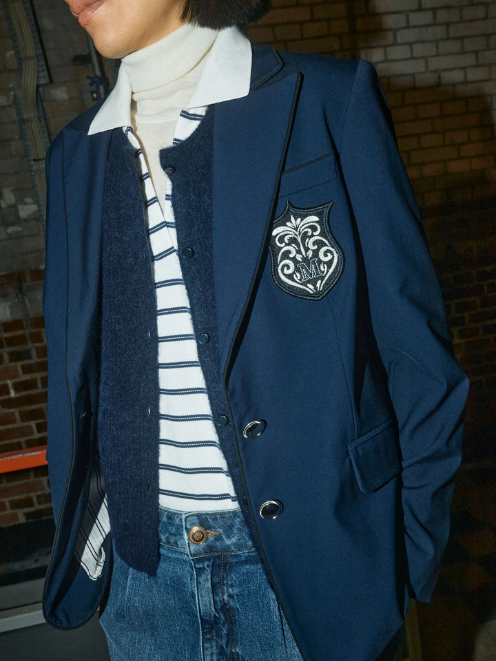 Mos Mosh Marjurie Piet Blazer - Maritime Blue - Shop 9