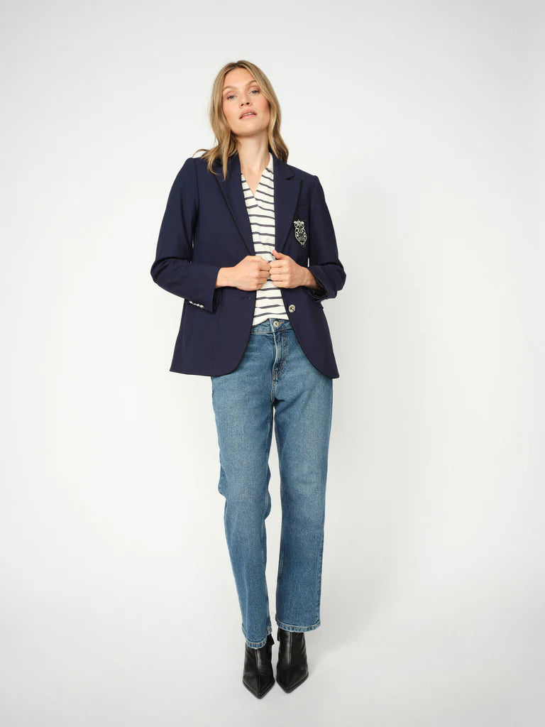 Mos Mosh Marjurie Piet Blazer - Maritime Blue - Shop 9