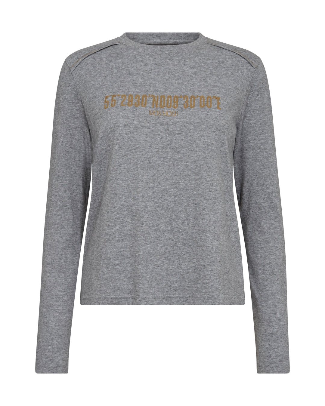 Mos Mosh Paige Long Sleeve Tee - Grey - Shop 9