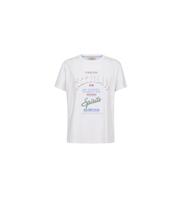 Mos Mosh Raft Tee - White - Shop 9