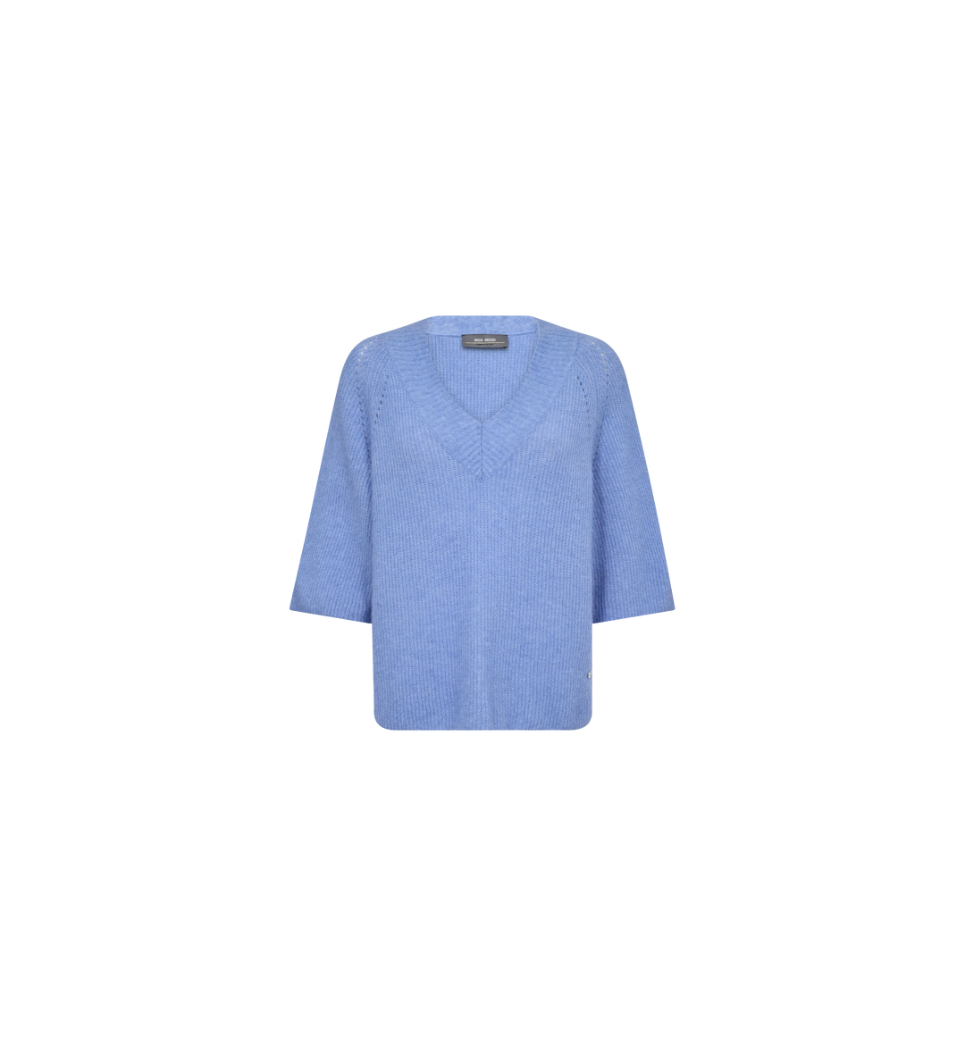 Mos Mosh Taci 3/4 V-Neck Knit - Hydrangea - Shop 9