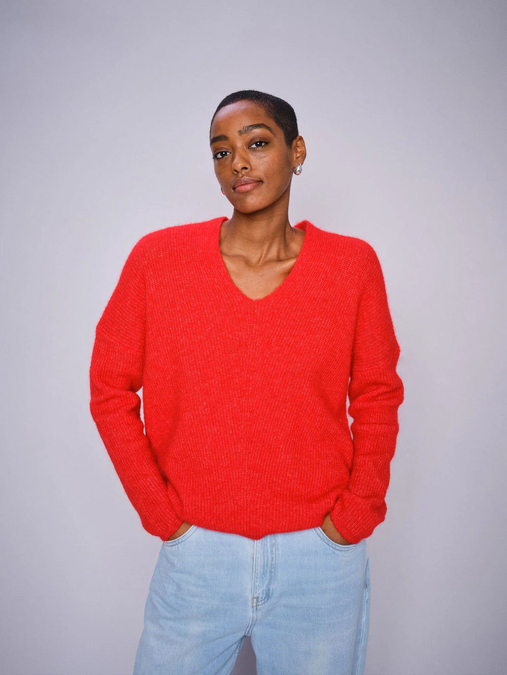 Mos Mosh Thora V-Neck Knit - Shop 9