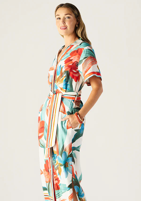 Mos The Label Fiorina Print Shirt Dress - Shop 9