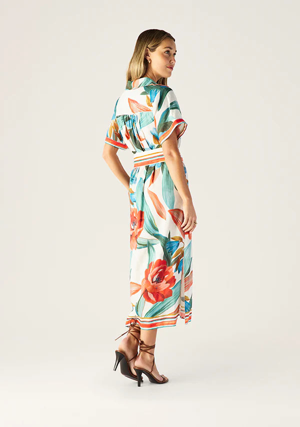 Mos The Label Fiorina Print Shirt Dress - Shop 9