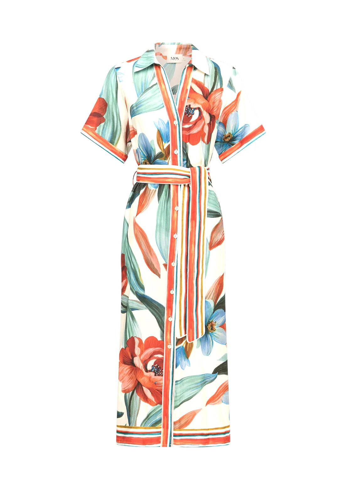 Mos The Label Fiorina Print Shirt Dress - Shop 9