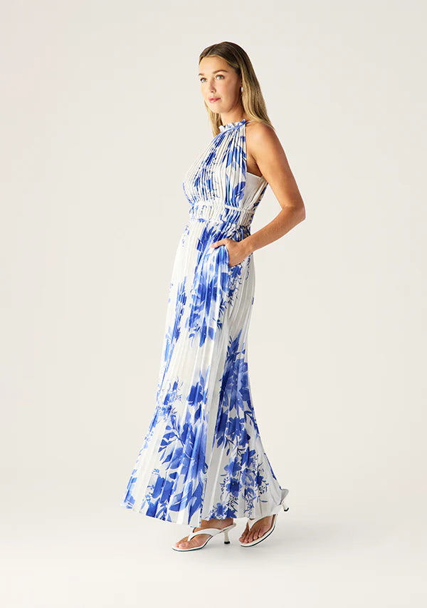 Mos The Label Isola Plisse Maxi Dress - Shop 9