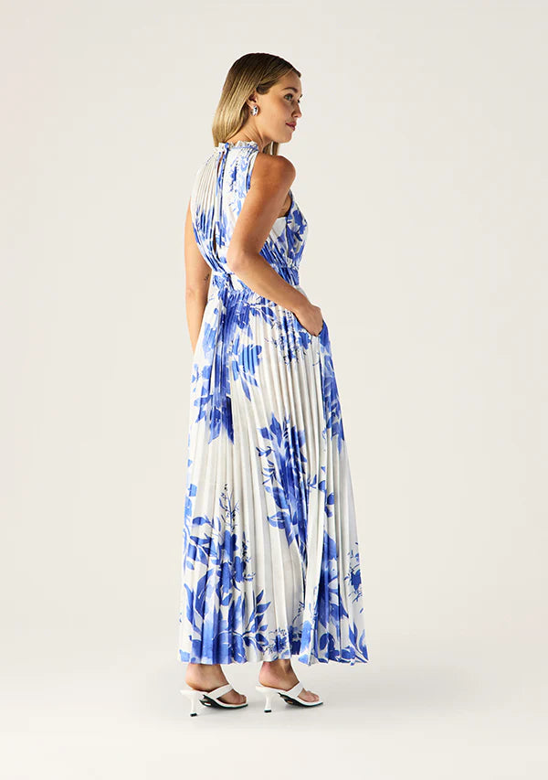 Mos The Label Isola Plisse Maxi Dress - Shop 9
