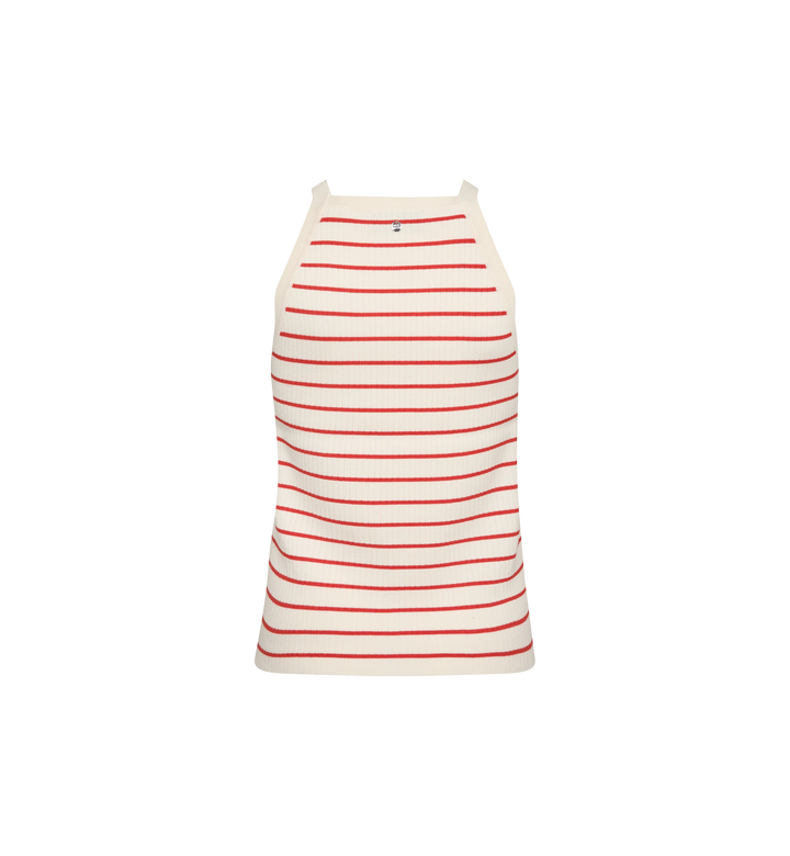 Mos Mosh Imanja Caliz Stripe Knit - Spicy Orange - Shop 9