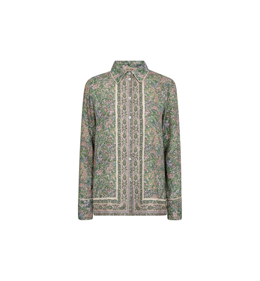 Mos Mosh Kana Flowish Orchid Shirt - Turf Green - Shop 9
