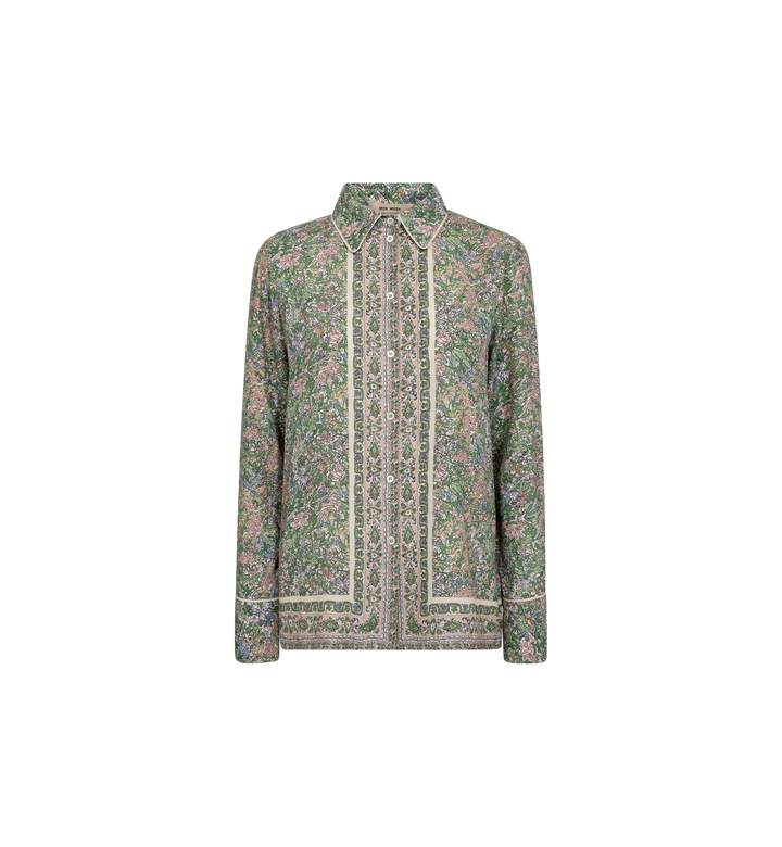 Mos Mosh Kana Flowish Orchid Shirt - Turf Green - Shop 9