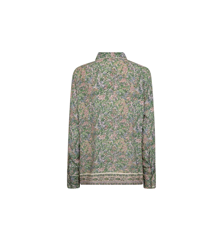 Mos Mosh Kana Flowish Orchid Shirt - Turf Green - Shop 9