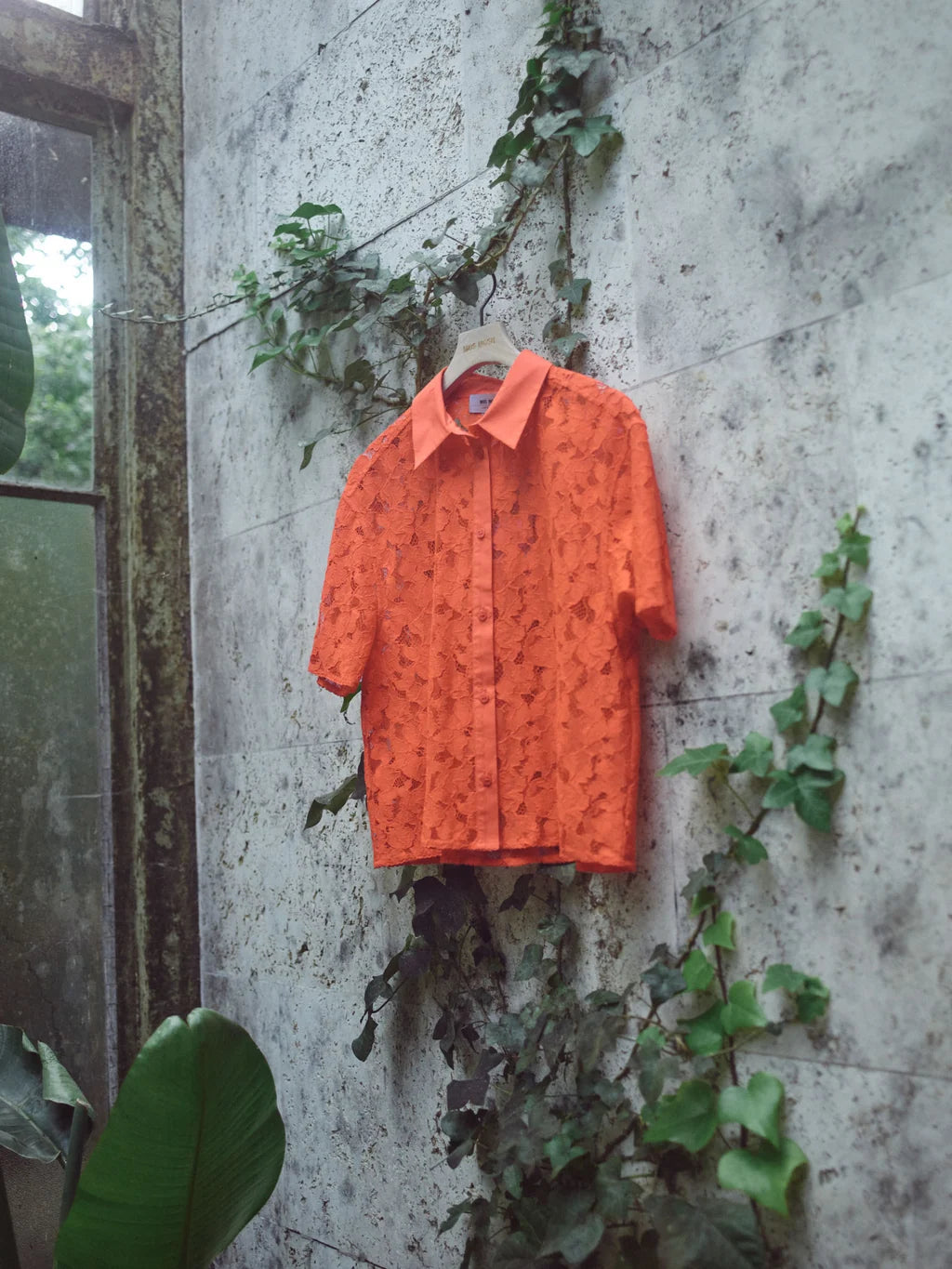 Mos Mosh Lia River Lace Shirt - Spicy Orange - Shop 9