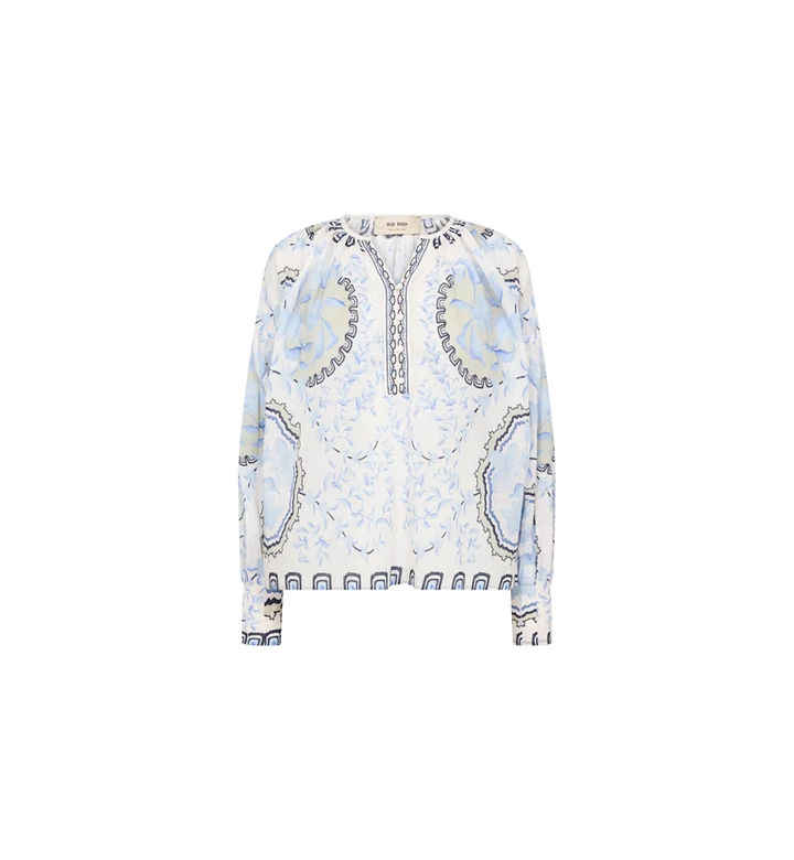 Mos Mosh Wylde Orchid Blouse - Brunnera Blue