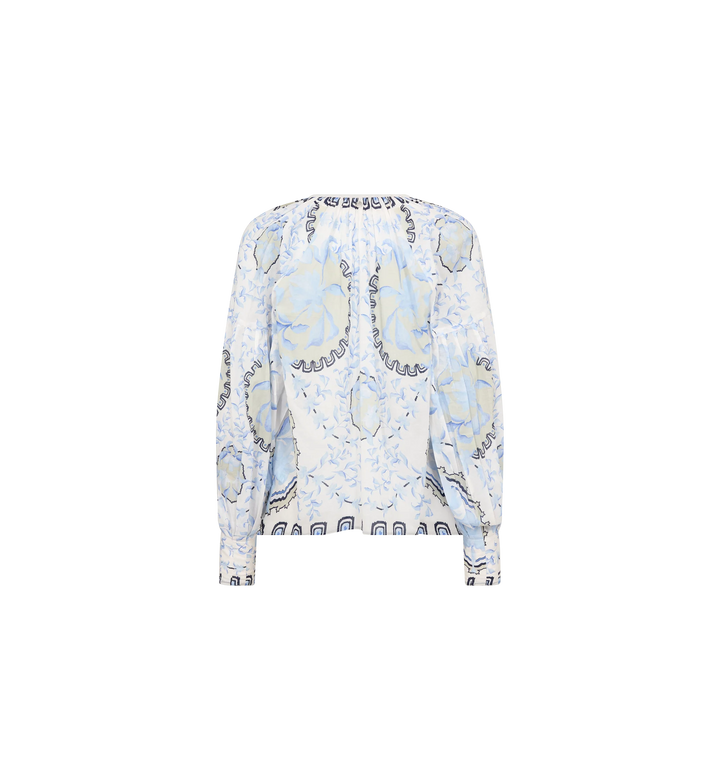 Mos Mosh Wylde Orchid Blouse - Brunnera Blue