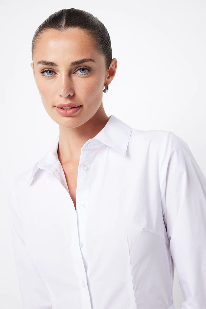 Mossman Fixation Maxi Shirt Dress - White - Shop 9