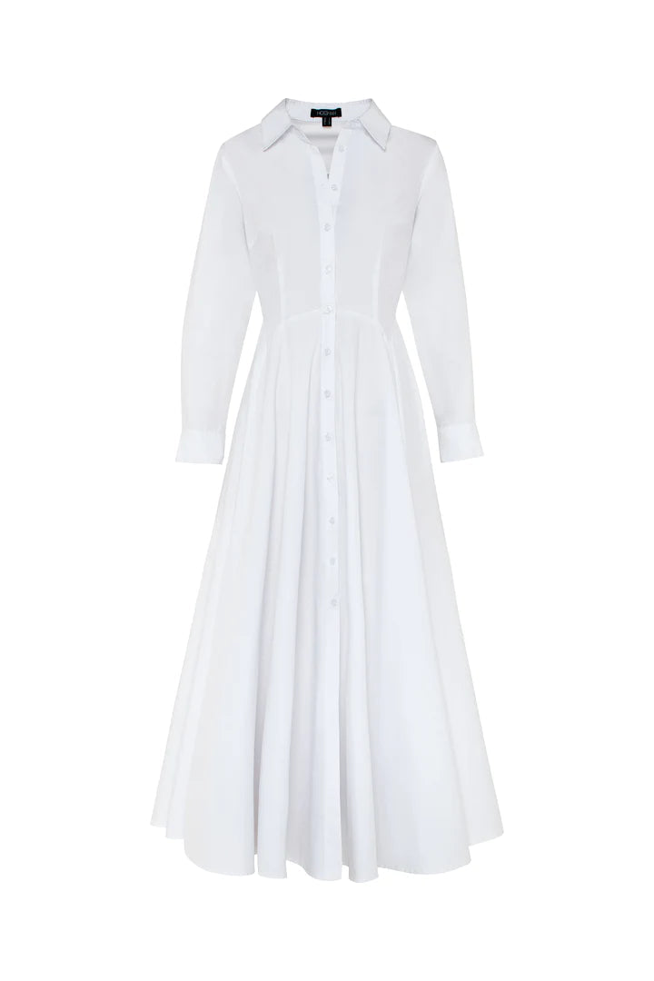 Mossman Fixation Maxi Shirt Dress - White - Shop 9